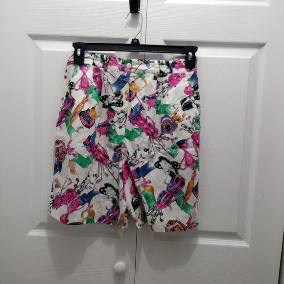 TAIL Women’s Golf Shorts Size 10 Multicolor Golf Print Casual Resort Shorts - Picture 4 of 10